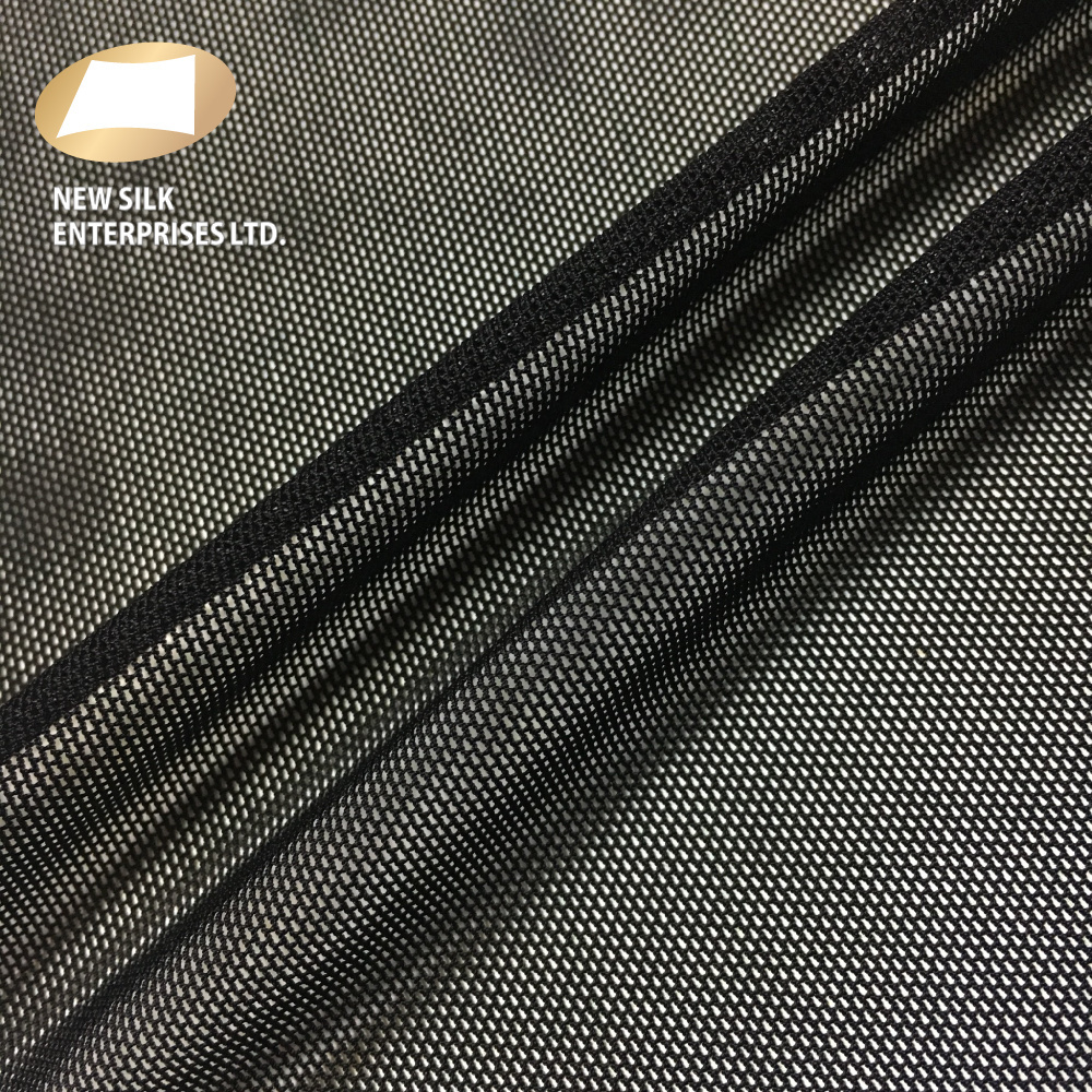 93% nylon fabric 7% spandex underwear polyamide 40D elastane tricot lining micro soft mesh fabric