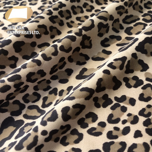 80 nylon 20 spandex warp knitted  leopard print fabric for swimwear