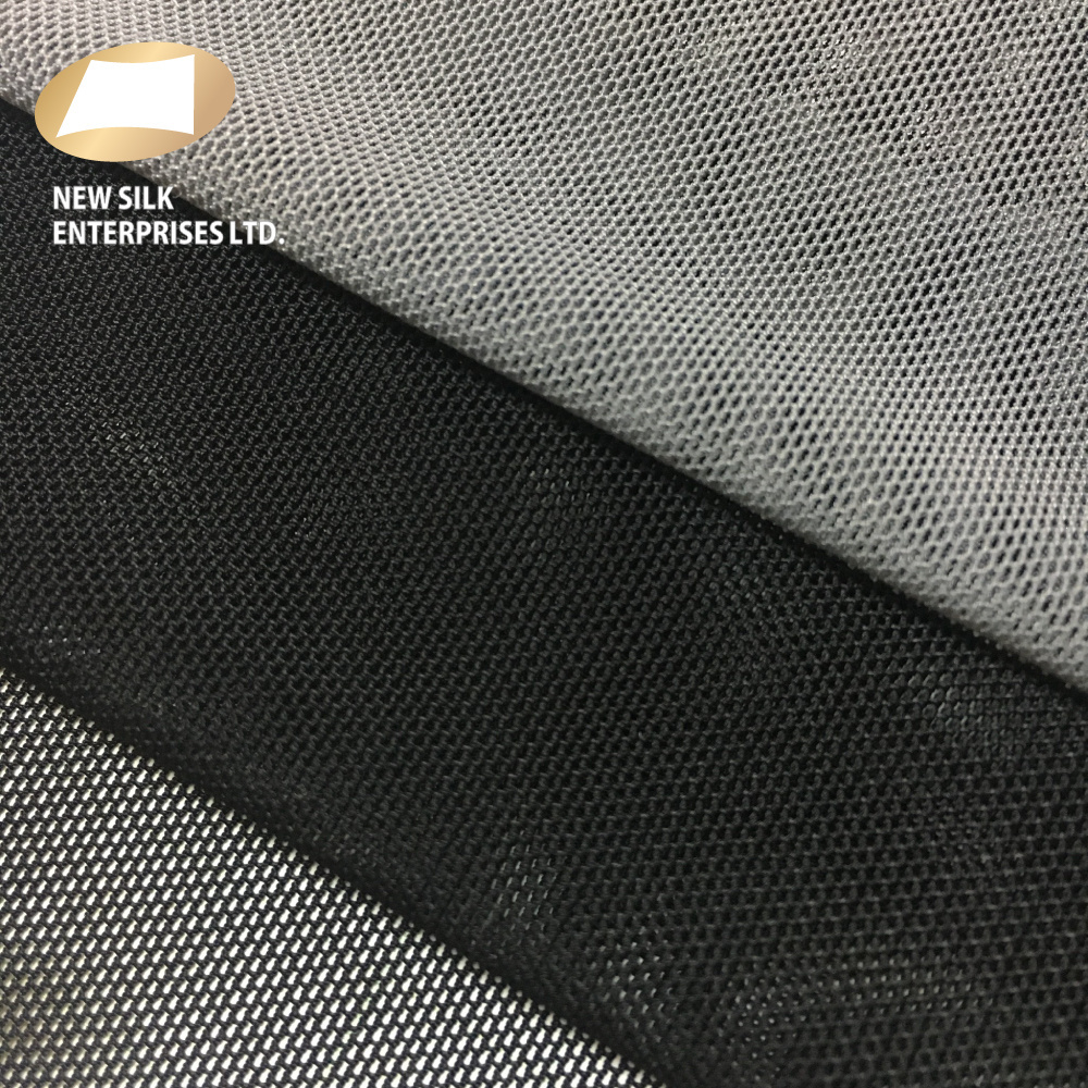 93% nylon fabric 7% spandex underwear polyamide 40D elastane tricot lining micro soft mesh fabric