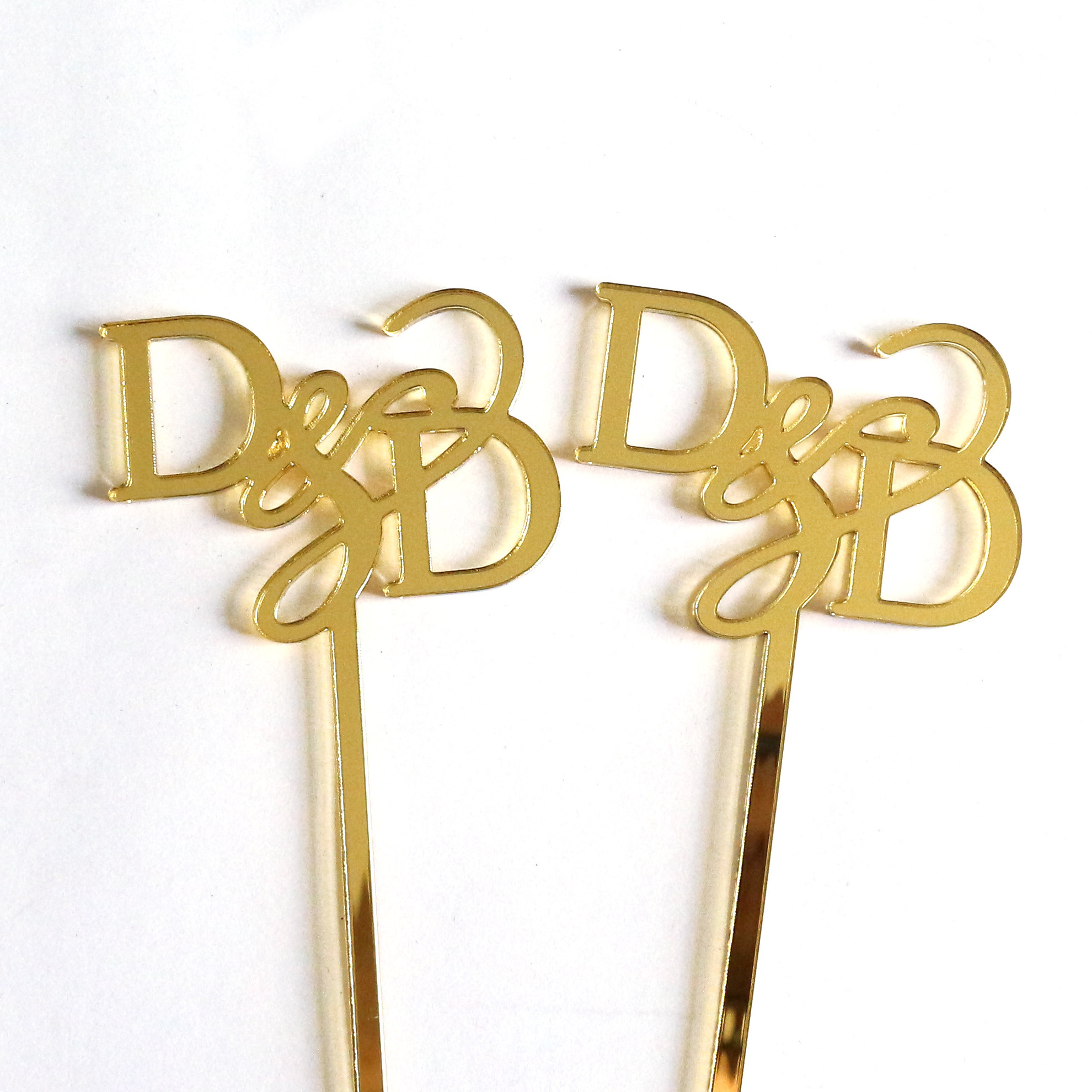 Wholesale Luxury Gold Mirror Acrylic Customized Text Drink Sticks For Home Bar Party 3mm Fashion Design Swizzle Stirrers