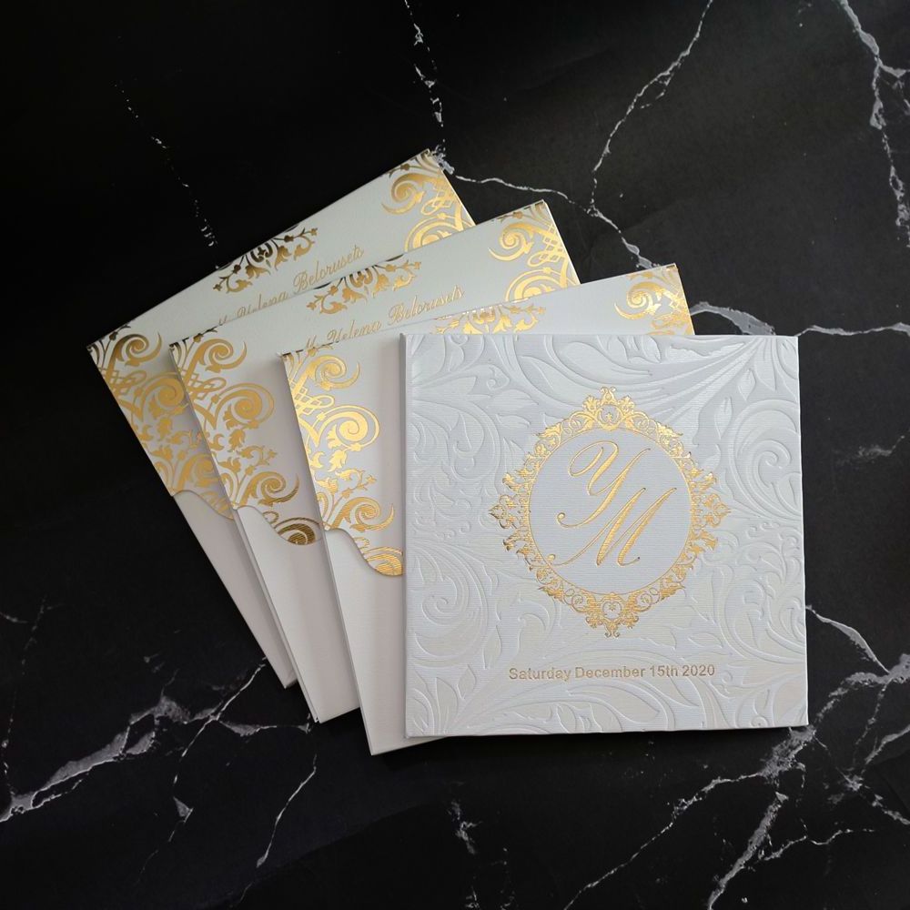 Latest luxury royal hardcover wedding invitation cards and hard cover birthday invitation cards custom menu cards