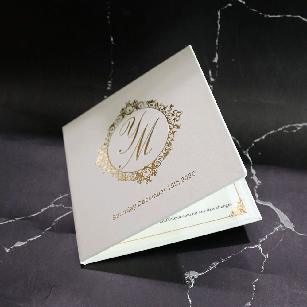 Latest luxury royal hardcover wedding invitation cards and hard cover birthday invitation cards custom menu cards