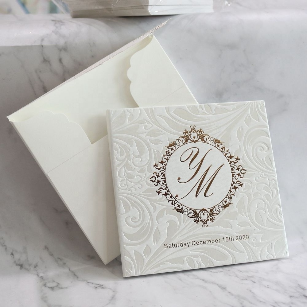 Latest luxury royal hardcover wedding invitation cards and hard cover birthday invitation cards custom menu cards