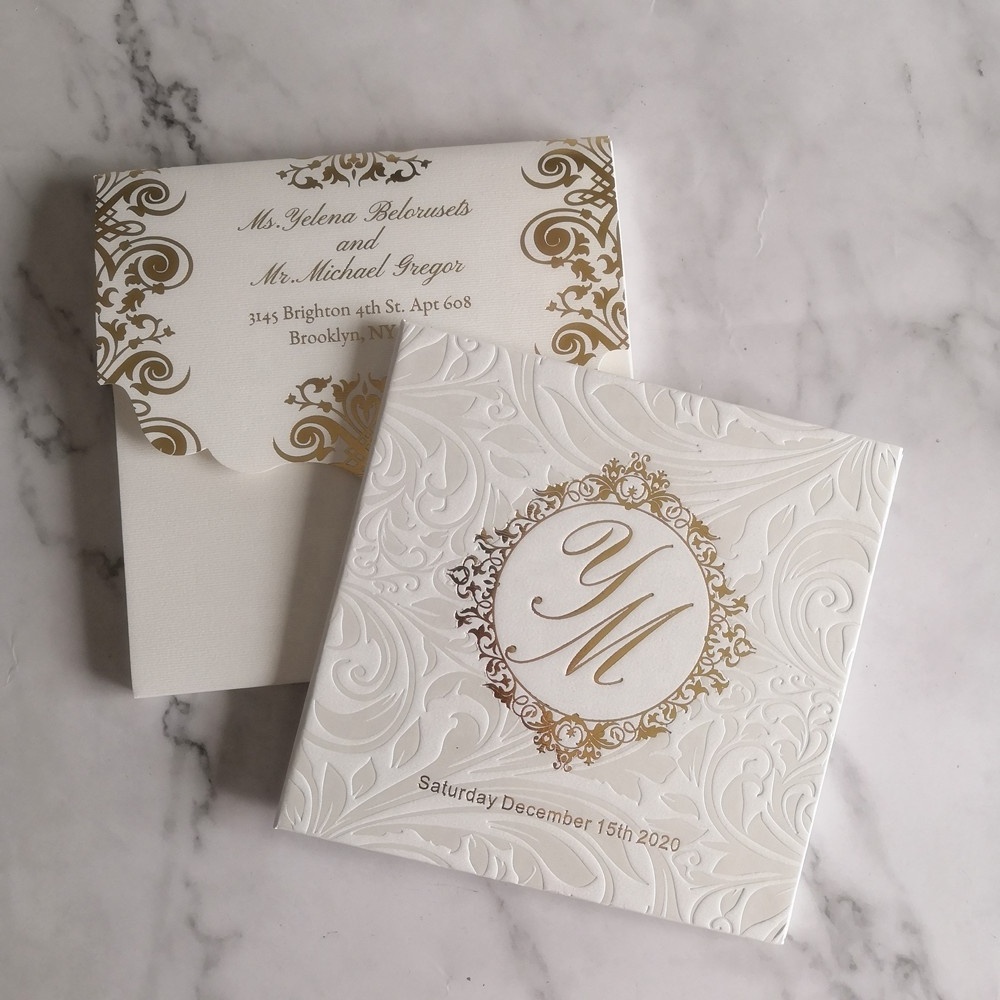 Latest luxury royal hardcover wedding invitation cards and hard cover birthday invitation cards custom menu cards