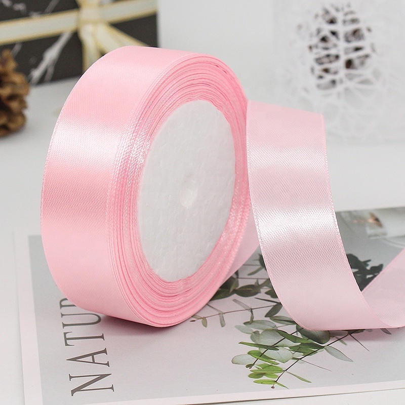 custom ribbon with logo 2.5cm 25yards/roll polyester gift packaging baking Wedding Decoration ribbon