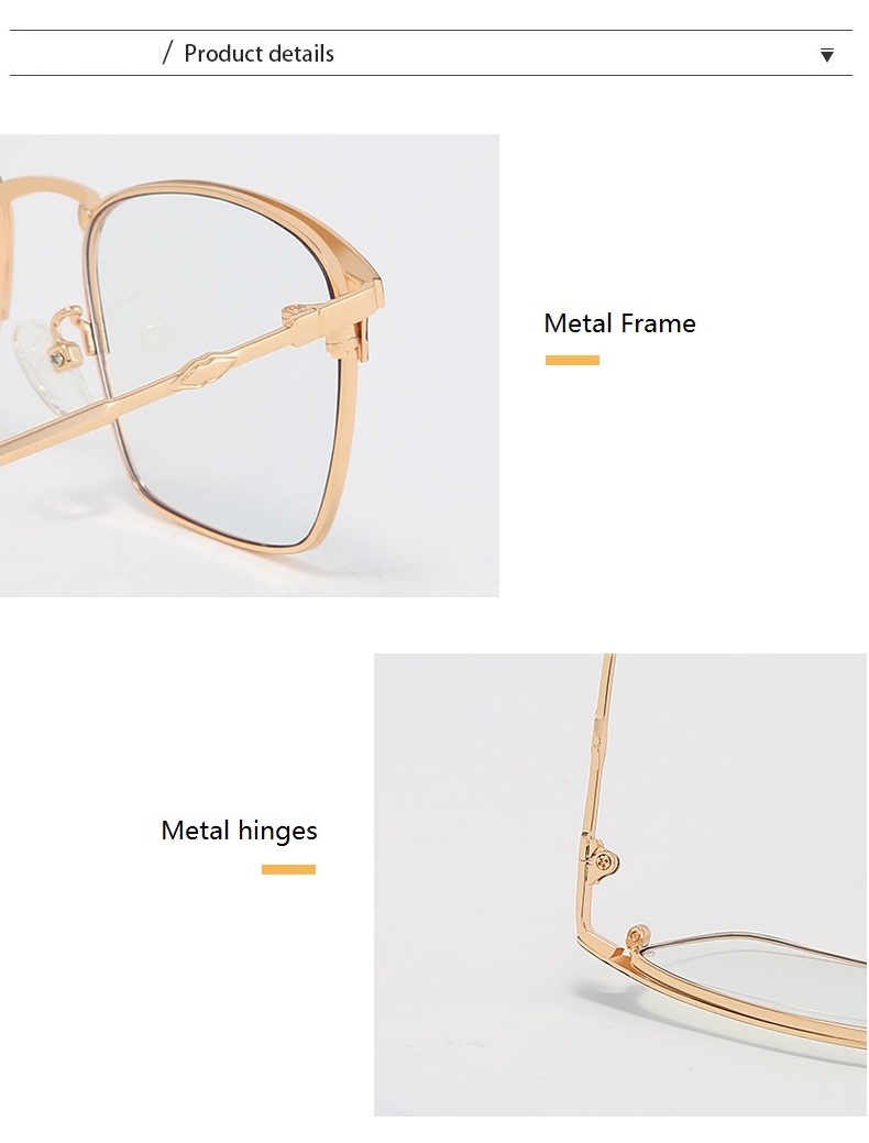 2021 China spectacle frames Anti Blue Light Lens glasses New model optical frame Fashion men's eyewear