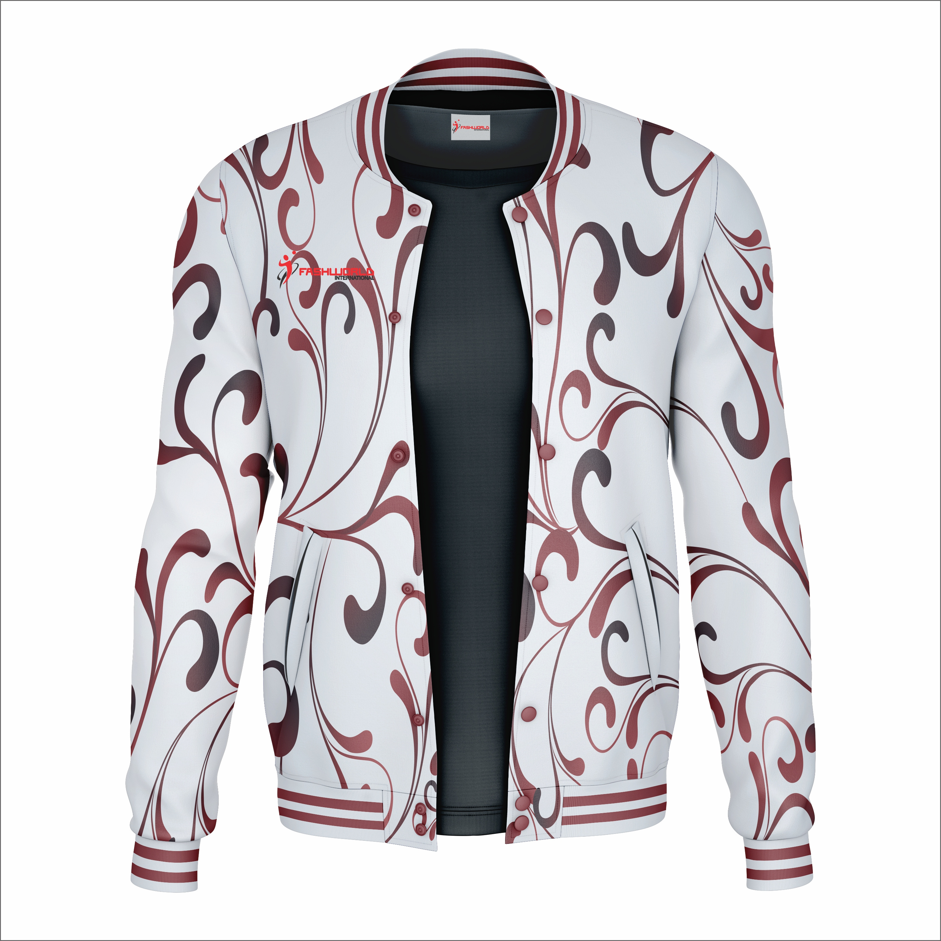 High Quality Cheap Custom Embroidery Sublimation Satin Jackets Wholesale Quilted Baseball Letterman Fraternity Jacket