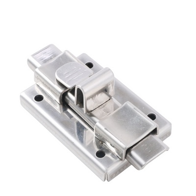 Stainless Steel Door Latch Slide Barrel Door Lock Sliding Catch Bolt Latch for Bathroom Bathroom Toilet Door Bedroom