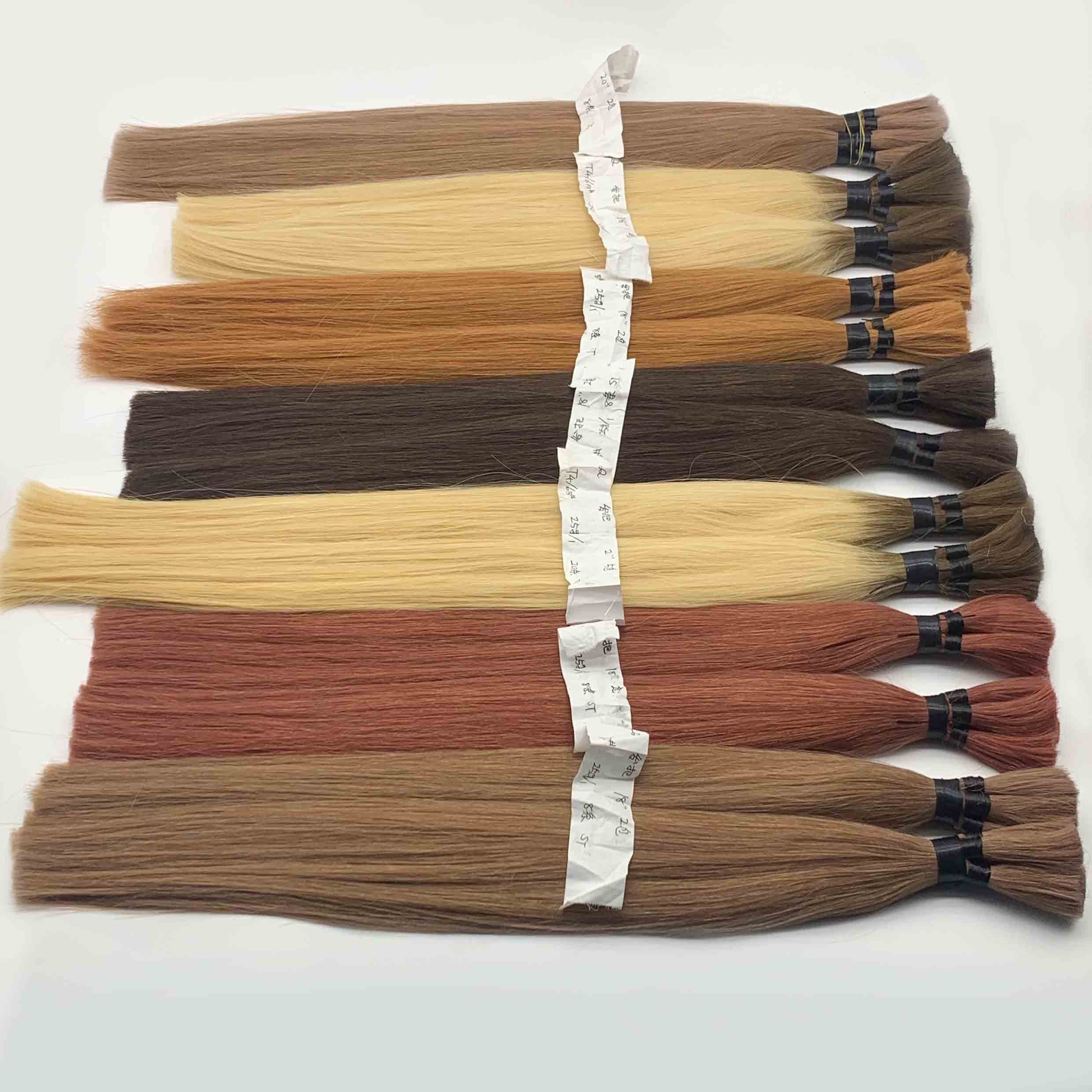 Natural Black Women Hair and Full Color Hair Bulk Extensions 100 human uv extensions