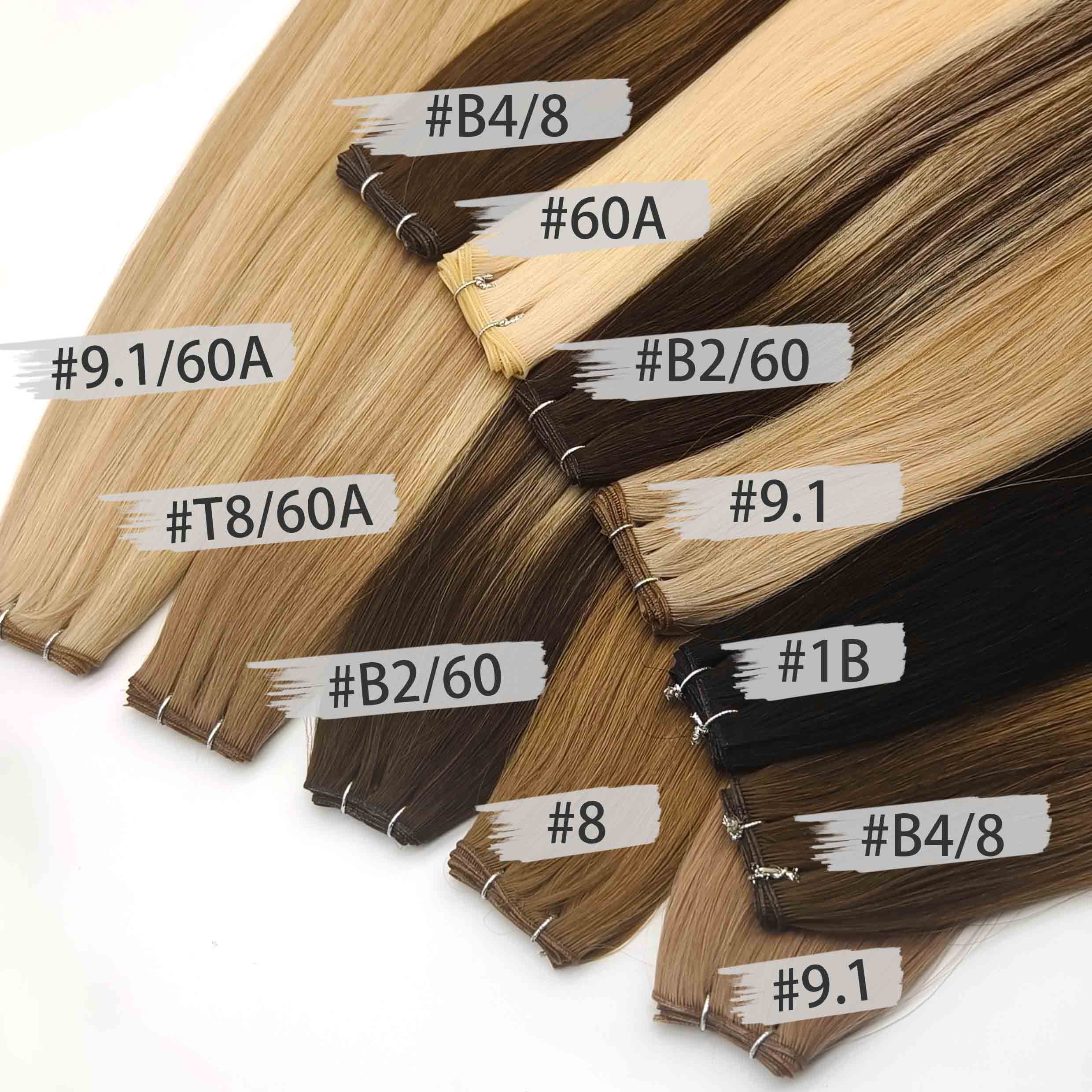 Top selling products 2024 Slavic Genius Wefts 100G Human Hair Virgin Hair Wigs for Black Women Genius Weft