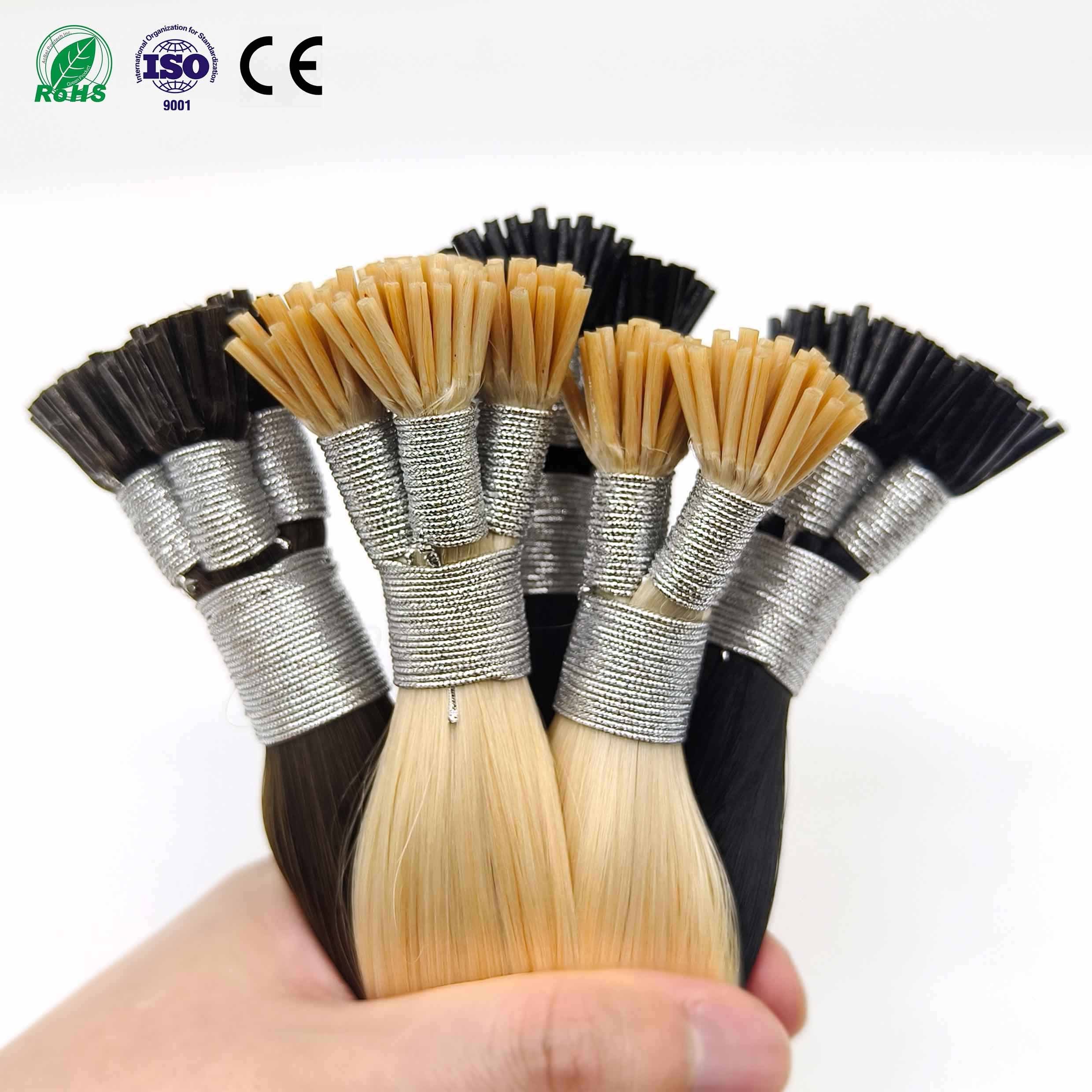 Fasimei Cuticle Aligned hair Flat tip Keratin Bonding hair extension  Wholesale Remy Human Hair Extension