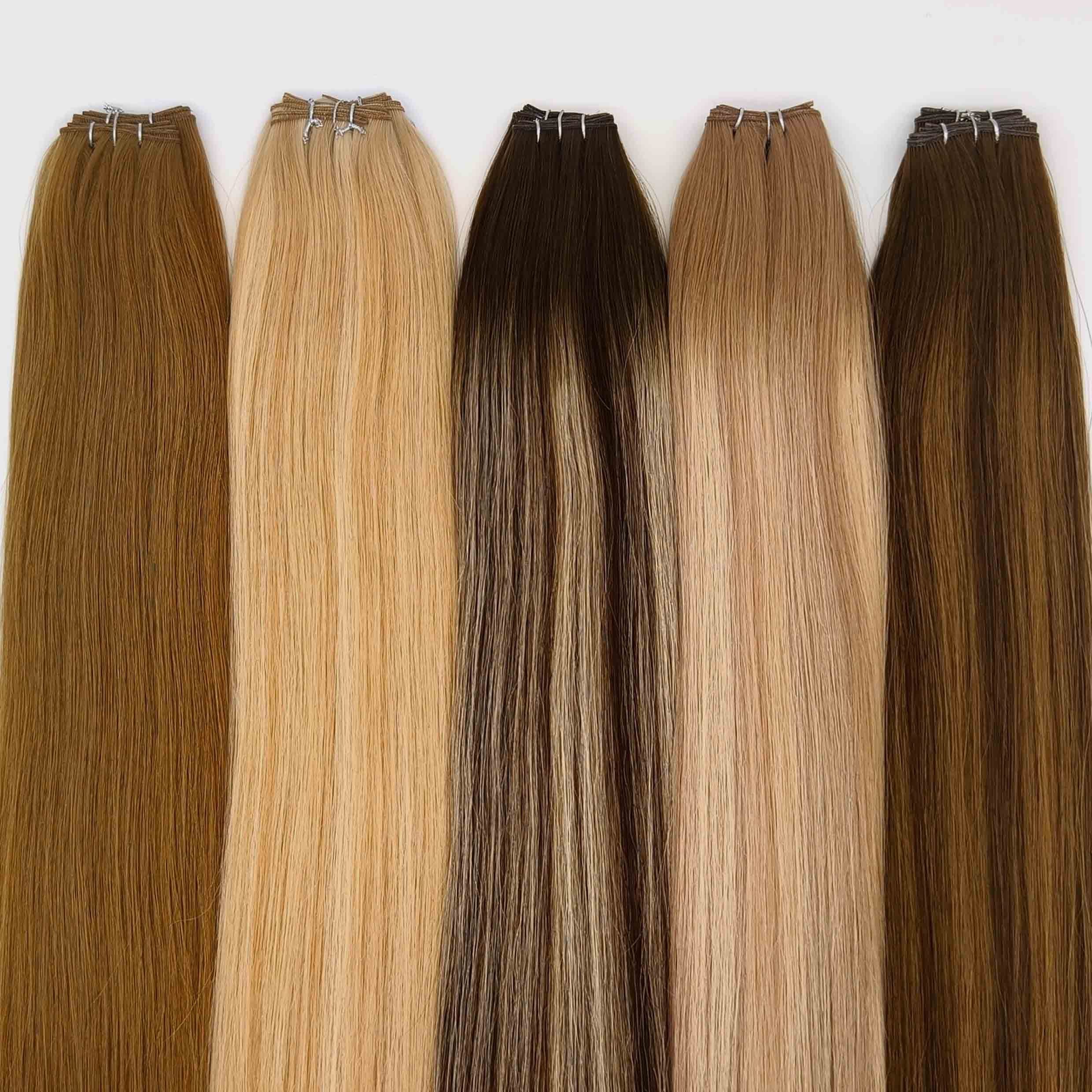 Fasimei Wholesale Price 2023 Best Quality Raw Cuticle Aligned Hair Product Genius Weft Hair Extensions