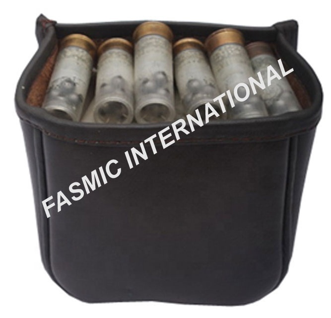 Original Leather Bullet Cartridge Belt Pouch