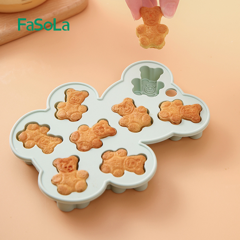 FaSoLa Silicone Mold for Chocolate Bear Duck Shaped Mold Baking Pan Resin Cake Chocolate Mold Silicone Candy Pan