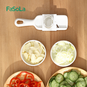 FaSoLa Slicer for Kitchen Stainless Steel Vegetable Slicer for Potato Tomato and Onion Carrot Julienne and Chopper for Vegetable