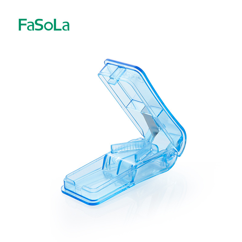 FaSoLa Medicine Tablet Drug Wallet Pill Cutters Pill Cutters Pill Box with Cutter