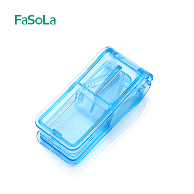 FaSoLa Medicine Tablet Drug Wallet Pill Cutters Pill Cutters Pill Box with Cutter