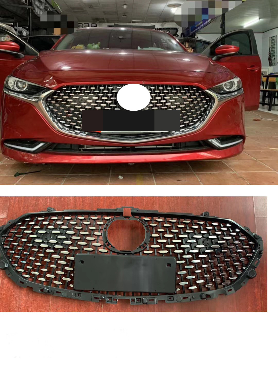 Grille car body kit car grille mesh grill for mazda 3 mazda Axela 2020 2021 2022 2023