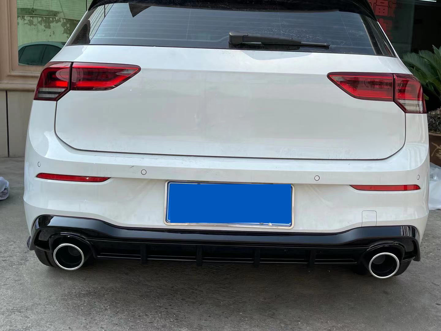 Car Rear Diffuser Excellent Rear Bumper Diffuser Rear Lip For VW Golf 8 MK8 2021 2022 2023 2024 to GTI CLUBSPORT style