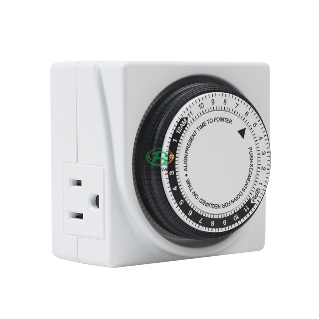 FD60-U2 Analog Electric Light on off Timer Dual Outlet Switch