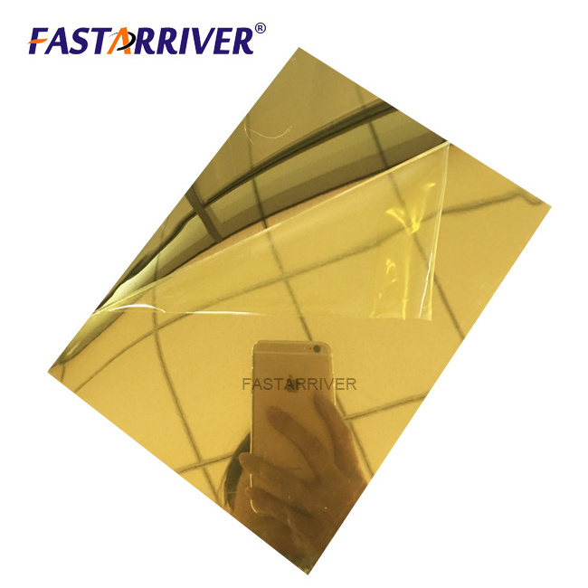 shiny mirror polished aluminum sheet /laminated bright aluminium reflector sheet