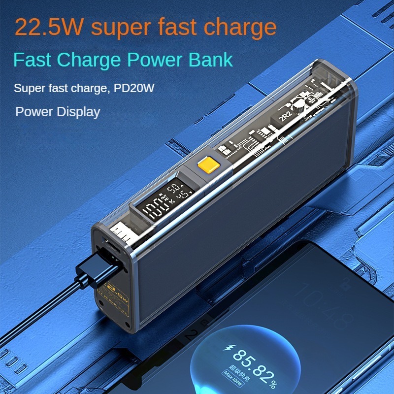 New Product Digital Display Power Banks Fast Charging 20000mAh Mobile Charger Power Bank PD20W 22.5W quick charge supply station