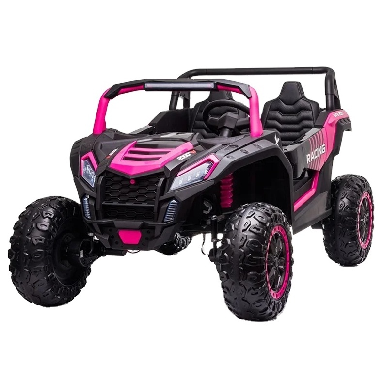 kids car toys ride-ons 24 Volt ride on cars for toddlers rubber wheels kids MX UTV buggy 4 engine battery toy with two seats