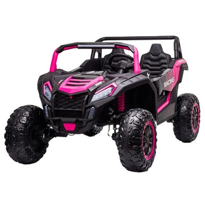 kids car toys ride-ons 24 Volt ride on cars for toddlers rubber wheels kids MX UTV buggy 4 engine battery toy with two seats