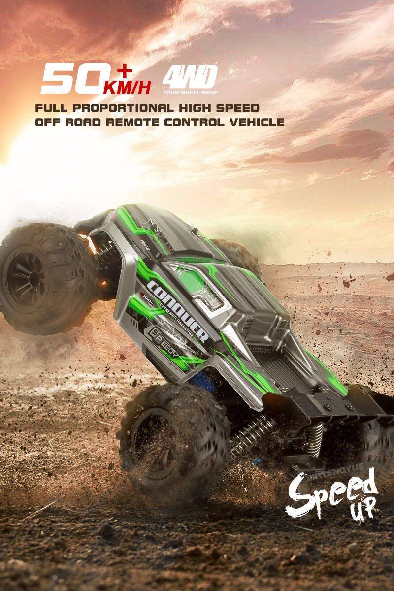 2023 New 2.4G 4WD Off Road Monster RC Truck 1/16 Large RC Cars 50km/h High Speed RC Cars Toys for Boys