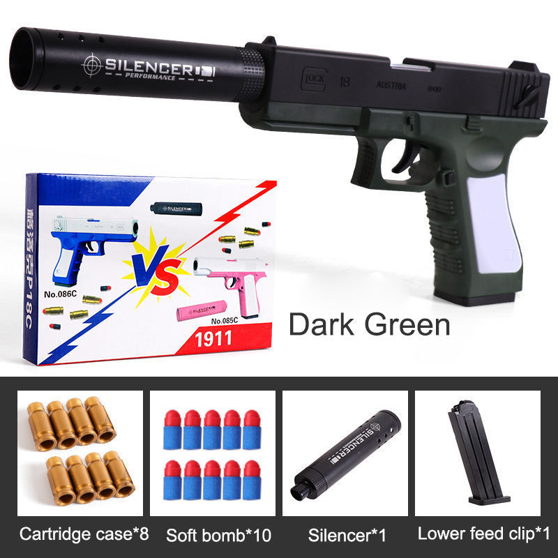 Mini Blaster Shotgun self defense gun pistol soft bullet gun Plastic Shell Ejection Pistol Toy Airsof Sniper Shooting Foam gun