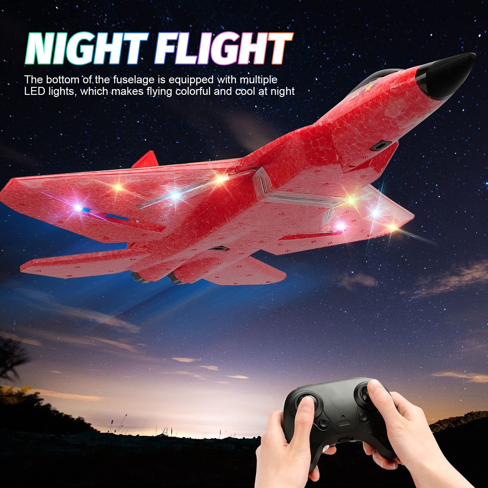 Rc Plane F22 Remote Control Plane Aviones De Espuma RTF 2.4Ghz 6-axis Gyro With Light Strip Jet Fighter RC Airplane Toy