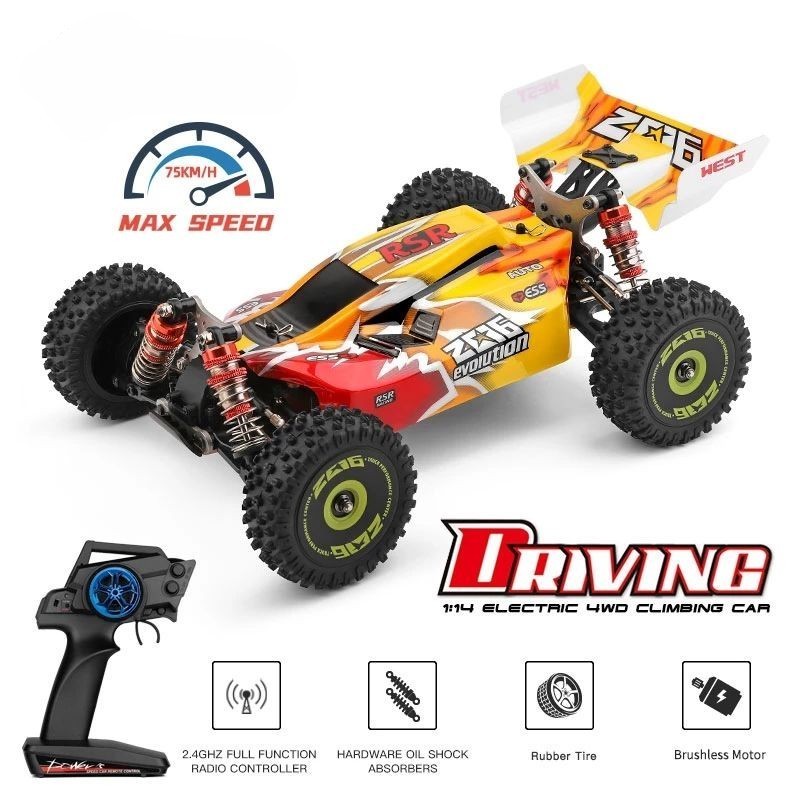 Brushless 75KM/H 2.4G 4WD Off-Road Remote Control  Rc Car For Adults With High Speed Off Road Electric Drift Toys