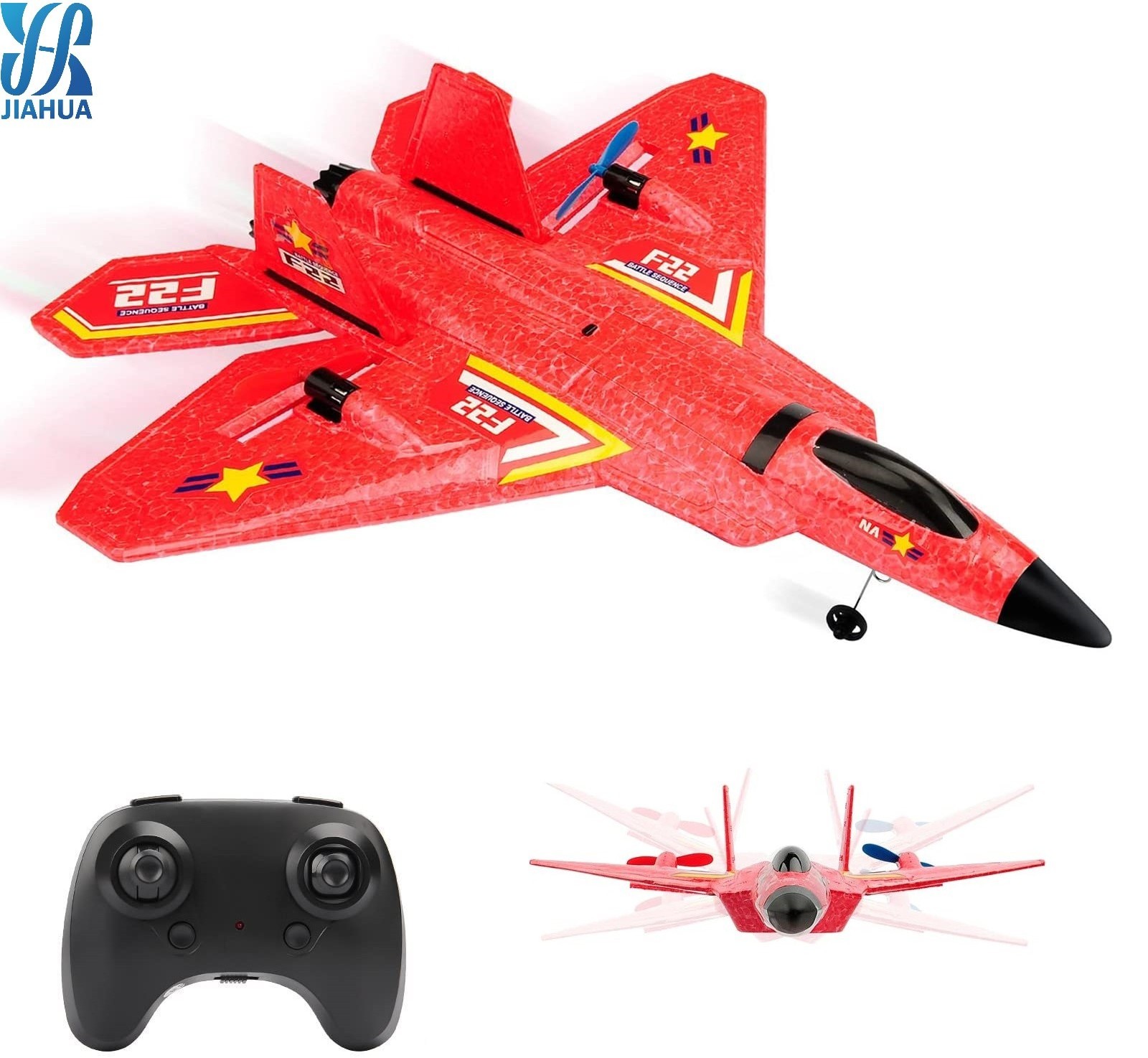 Rc Plane F22 Remote Control Plane Aviones De Espuma RTF 2.4Ghz 6-axis Gyro With Light Strip Jet Fighter RC Airplane Toy