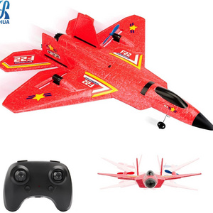 Rc Plane F22 Remote Control Plane Aviones De Espuma RTF 2.4Ghz 6-axis Gyro With Light Strip Jet Fighter RC Airplane Toy