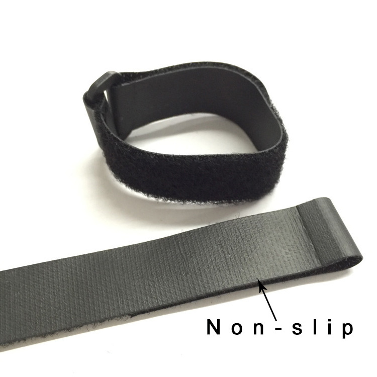 Adjustable hook and loop strap high stretchy adjustable rubber strap hook and loop band