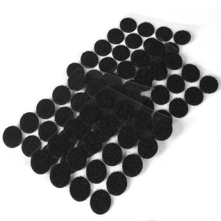 Home Use Velcroes Tape Transparent Die Cut Round Squares Nylon Self Adhesive Hook And Loop Dots Circle