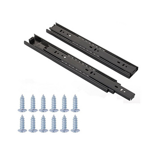 Heavy Duty Locking Full Extension Telescopic Glide Rails Soft Closing Concealed Ball Bearing Drawer Slides