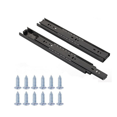 Heavy Duty Locking Full Extension Telescopic Glide Rails Soft Closing Concealed Ball Bearing Drawer Slides