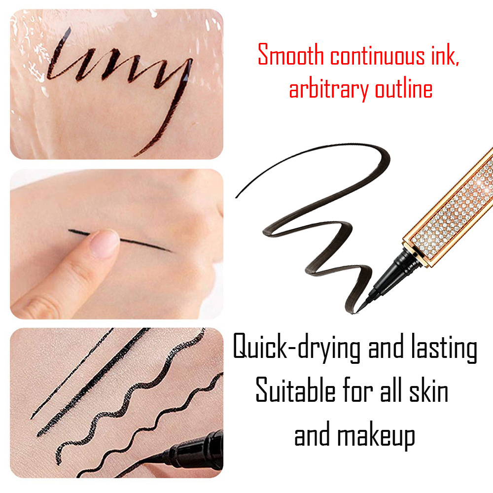 Custom Private Label Vegan Eyelash Glue/gel Color Magic Eyeliner, Liquid Adhesive Water Activated Magnetic Lashglue Pen Eyeliner