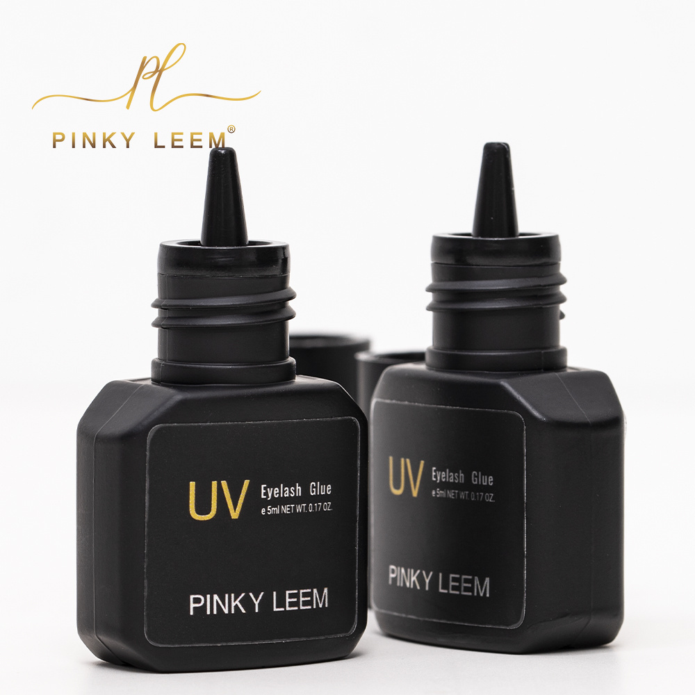 pinky leem wholesale microwave UV LED eyelash extension glue with private label led uv lash extension adhesive