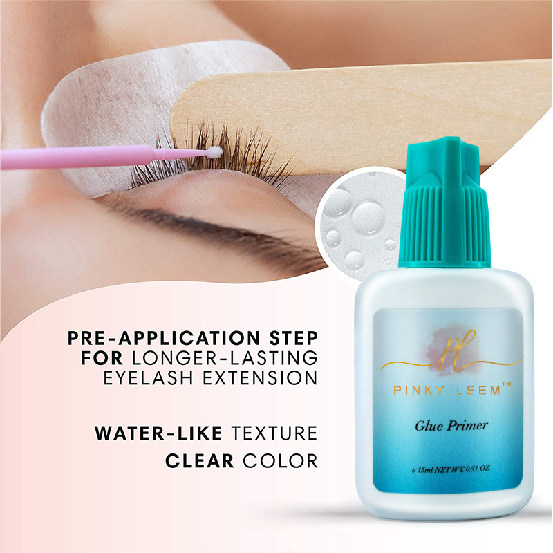 Pinky Leem eyelash glue Improve Glue Bonding Non Toxic Long Lasting made private label eyelash extensions primer