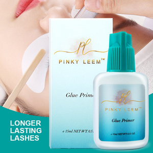 Pinky Leem eyelash glue Improve Glue Bonding Non Toxic Long Lasting made private label eyelash extensions primer