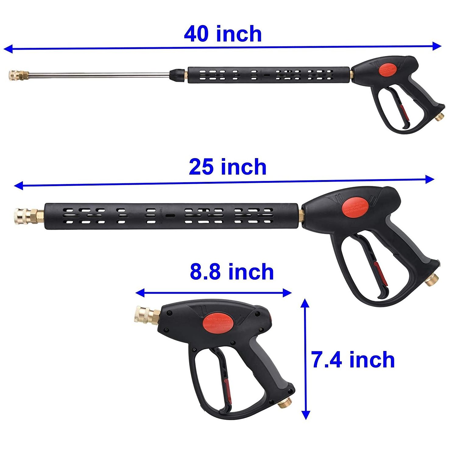 High Pressure Car Washer Kit Gun Pressure Cleaner Car Detailing Washing Cleaning Kit Car Wash and Cleaning Kit 4000 PSI