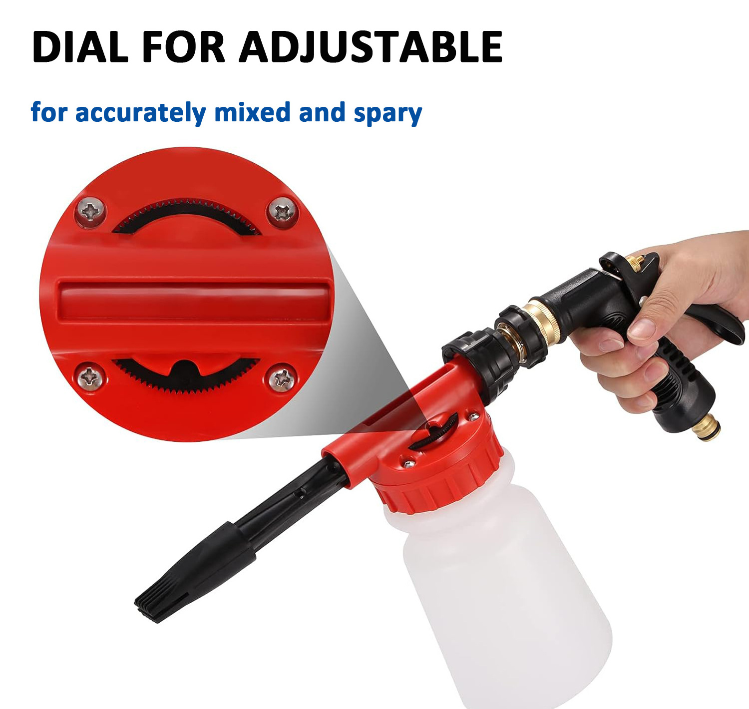 2L Car Wash Foam Gun Adjustable Hose Wash Sprayer Car Cleaning Foam Gun Car Water Soap Shampoo Sprayer