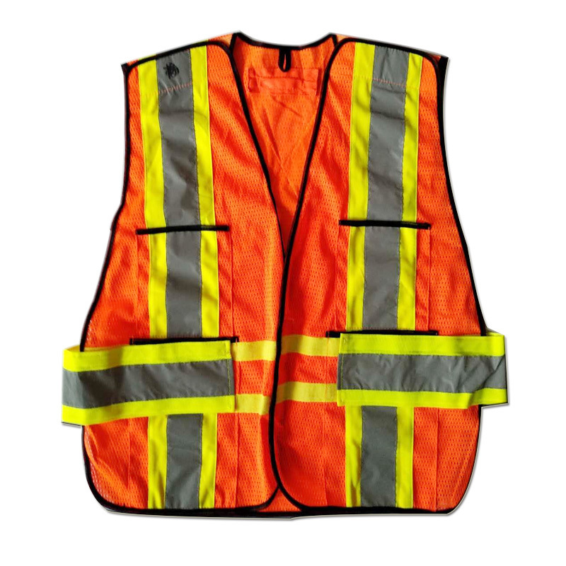 American style hi vis hunting work led safety vest manufacturer