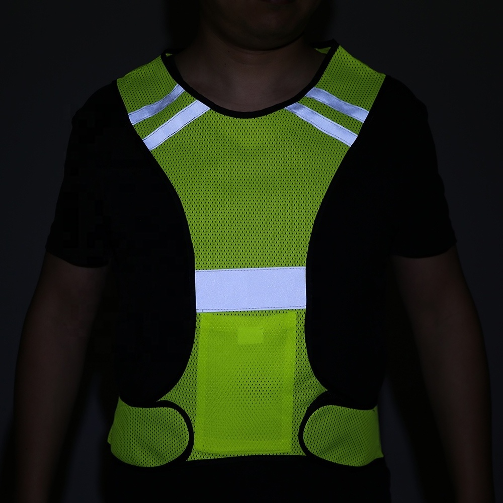 Factory Made Customized 2021 best price custom logo OEM ODM Night Running Bike Mesh Safety High Reflective Vest