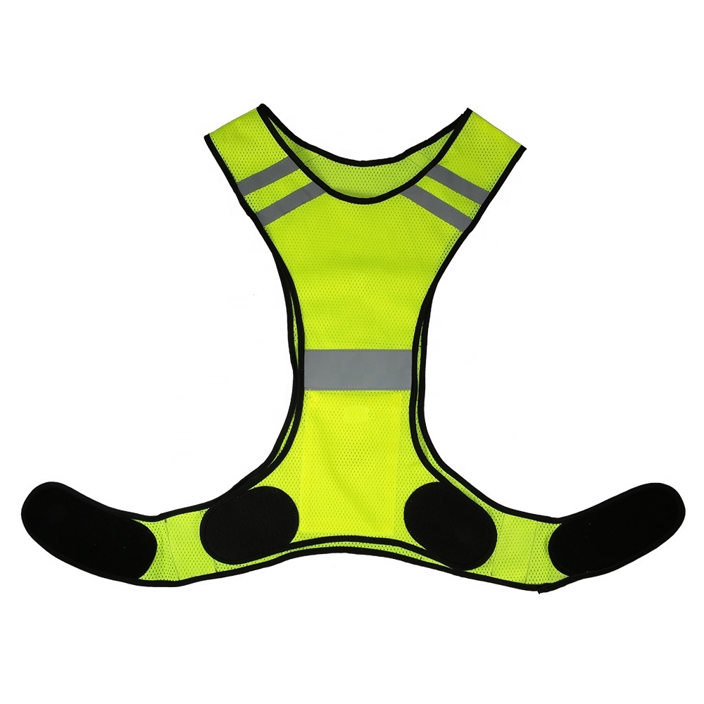 Factory Made Customized 2021 best price custom logo OEM ODM Night Running Bike Mesh Safety High Reflective Vest