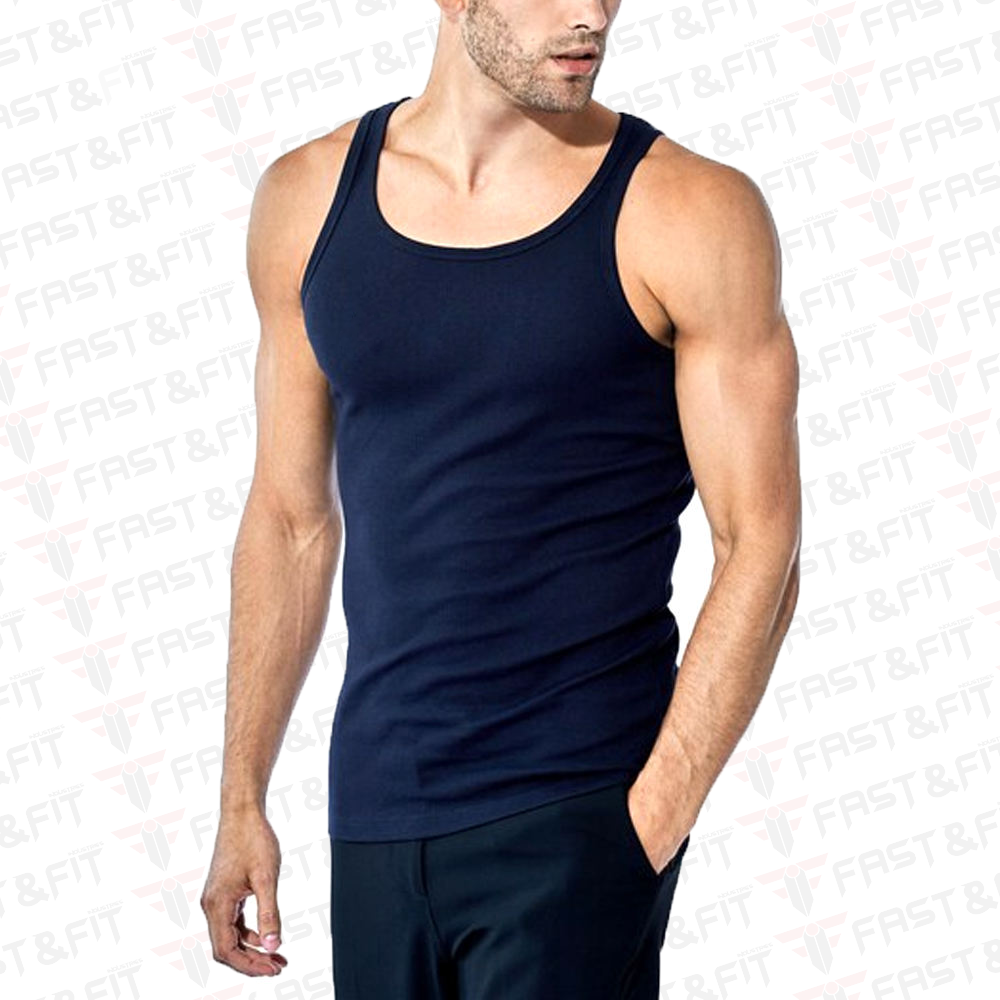 Plain Bodybuilding Custom Gym Wear Fitness Muscle Vest Men Singlet Solid Color Wholesale Tank Tops