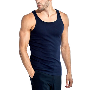 Plain Bodybuilding Custom Gym Wear Fitness Muscle Vest Men Singlet Solid Color Wholesale Tank Tops