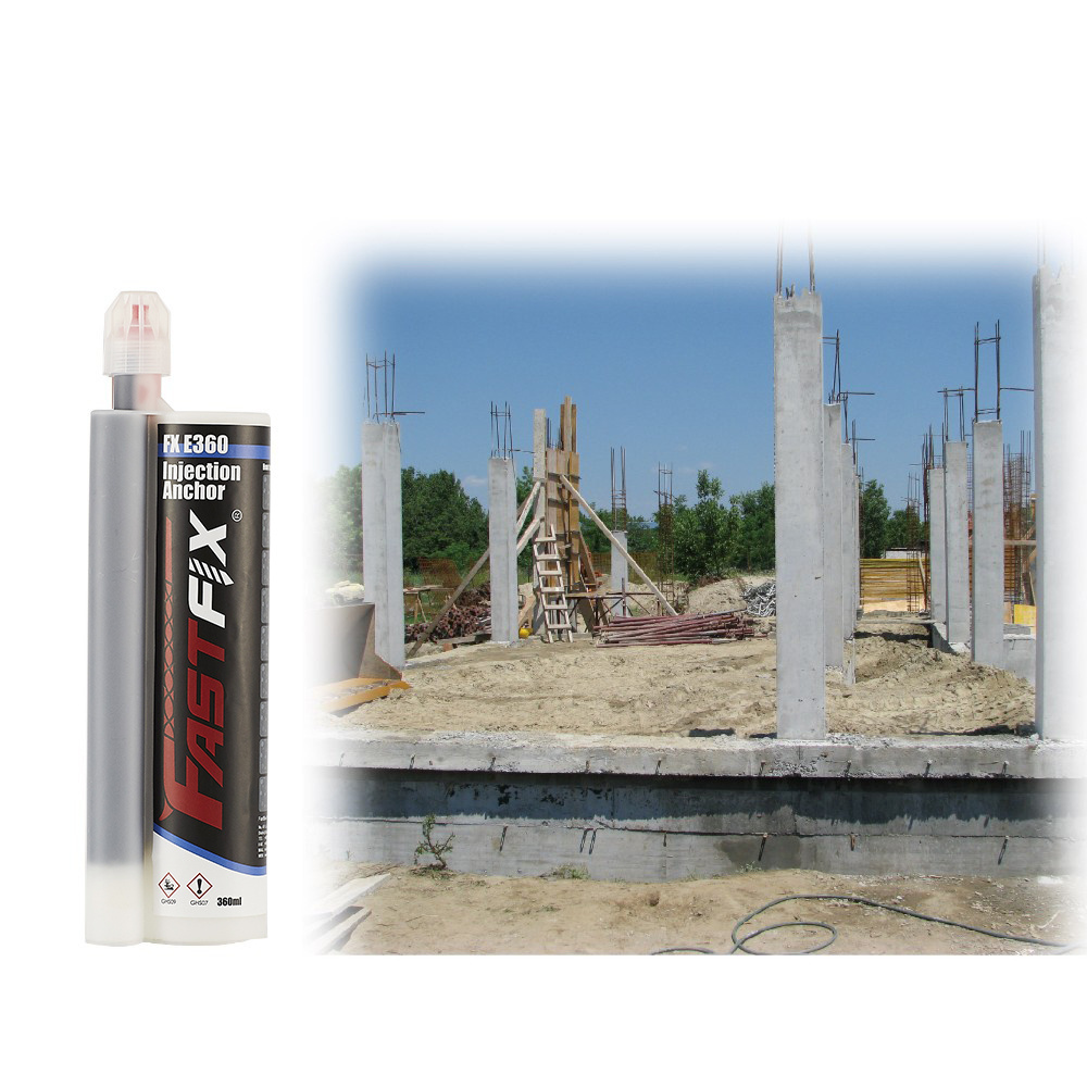 Two component injection epoxy mortar for rebar anchoring